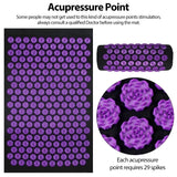 Tapis d’Acupression avec Coussin – Massage Anti-Stress à Picots | Relaxation, Yoga & Pilates - ZENQUOTIDIA