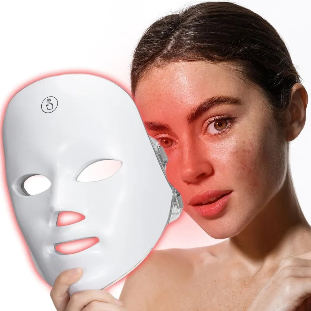 Masque LED 7 Couleurs – Photothérapie Anti-Acné & Anti-Rides | Soin Visage Réjuvénation - ZENQUOTIDIA
